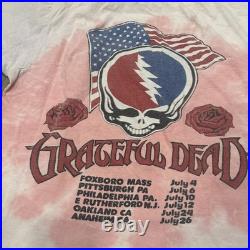 Vintage Bob Dylan Grateful Dead Shirt Mens Small Summer 87 Tour Concert Band 80s
