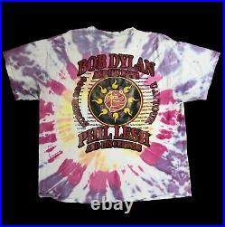 Vintage Bob Dylan Phil Lesh tie dye t shirt xl festival Grateful Dead tour rare