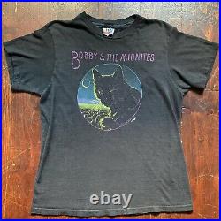 Vintage Bobby & The Midnites T Shirt Black Cat 80s Grateful Dead Tee Fits Small