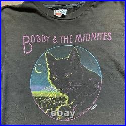 Vintage Bobby & The Midnites T Shirt Black Cat 80s Grateful Dead Tee Fits Small
