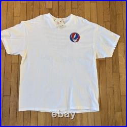 Vintage Deadstock Grateful Dead Steal Your Face Stats 2XL Tshirt w Original Tag