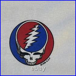 Vintage Deadstock Grateful Dead Steal Your Face Stats 2XL Tshirt w Original Tag