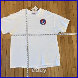 Vintage Deadstock Grateful Dead Steal Your Face Stats 2XL Tshirt w Original Tag