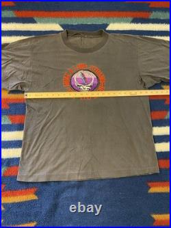 Vintage Distressed Grateful Dead T-Shirt Embroidered What a Long Strange Trip L