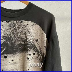 Vintage Distressed Jerry Garcia T-shirt XL Grateful Dead All over Print RARE