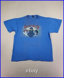 Vintage Dylan And The Dead Shirt XL Bob Dylan Grateful Dead Crew Neck Blue USA