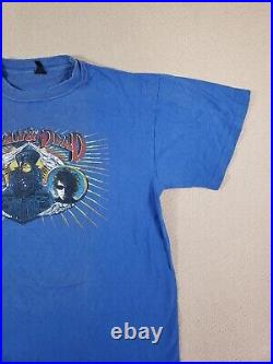 Vintage Dylan And The Dead Shirt XL Bob Dylan Grateful Dead Crew Neck Blue USA