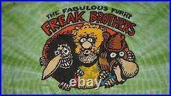 Vintage Furry Freak Brothers Shirt Adult XL Grateful Dead Parking Lot Tie Dye