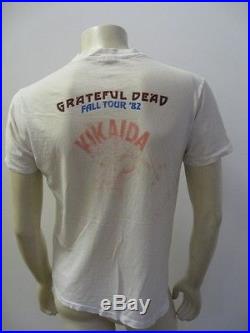 Vintage GRATEFUL DEAD 1982 Tour T Shirt Test Print Kikaida Size LARGE