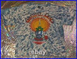 Vintage GRATEFUL DEAD 1987 Frog Tie Dye T-Shirt L RARE Boxey Tour Concert Tee
