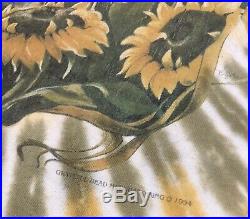Vintage GRATEFUL DEAD 1994 Tie Dye Cotton Sunflower T Shirt Sundog Size Large L