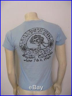 Vintage GRATEFUL DEAD Colorado 1980 High In The Rockies T Shirt Size MEDIUM