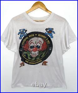 Vintage GRATEFUL DEAD Without A Net 1991 Tour T Shirt Clown Size XL