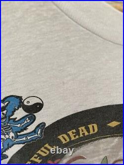 Vintage GRATEFUL DEAD Without A Net 1991 Tour T Shirt Clown Size XL