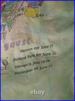 Vintage GRATEFUL DEAD tie dye RARE Broken Inn 60th Large STING 1993 summer tour