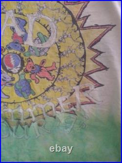 Vintage GRATEFUL DEAD tie dye RARE Broken Inn 60th Large STING 1993 summer tour