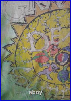 Vintage GRATEFUL DEAD tie dye RARE Broken Inn 60th Large STING 1993 summer tour