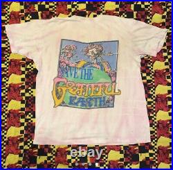 Vintage Grateful Bart Grateful Dead T Shirt Parking Lot Made Usa XL 23 X 29