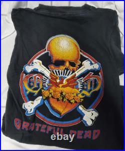 Vintage Grateful Dead 1981 Skeleton Golden Gate Bridge Concert T Shirt Small