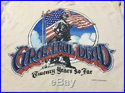 Vintage Grateful Dead 1985 Twenty Years So Far T-Shirt The Real Deal