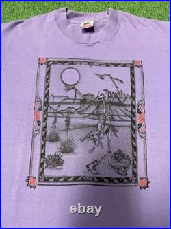 Vintage Grateful Dead 1987 Telluride Colorado Tour Shirt Men's Large Purple VTG