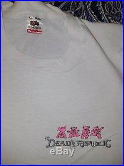Vintage Grateful Dead 1990 Dead Republic Phil Jerry Shirt XL