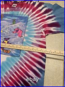 Vintage Grateful Dead 1990 tie dye Snowboarding bears single stitch size XL