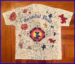 Vintage Grateful Dead 1991 All Over Print T Shirt Wild Oats 90s Single Stitch