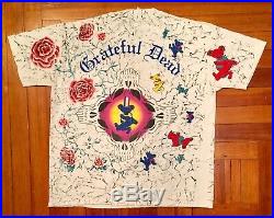 Vintage Grateful Dead 1991 All Over Print T Shirt Wild Oats 90s Single Stitch