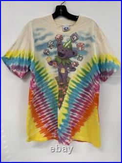 Vintage Grateful Dead 1991 Spring Tour Tie Dye Concert T-Shirt XL Liquid Blue US