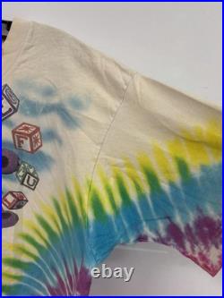 Vintage Grateful Dead 1991 Spring Tour Tie Dye Concert T-Shirt XL Liquid Blue US