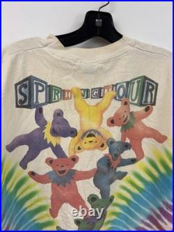 Vintage Grateful Dead 1991 Spring Tour Tie Dye Concert T-Shirt XL Liquid Blue US