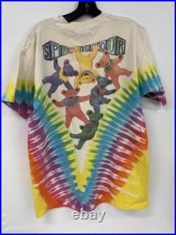 Vintage Grateful Dead 1991 Spring Tour Tie Dye Concert T-Shirt XL Liquid Blue US