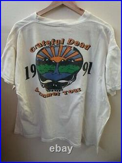 Vintage Grateful Dead 1991 Summer Tour Shirt Sz XL Boxy Fit Single Stitch