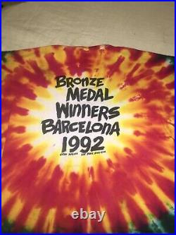 Vintage Grateful Dead 1992 Lithuania Basketball T-Shirt Tie-Dye Olympics