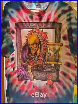 Vintage Grateful Dead 1992 New Years Eve Tour Tie Dye T Shirt Extremely Rare