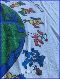 Vintage Grateful Dead 1992 Reduce Reuse Recycle shirt Bears earth Long sleeve XL