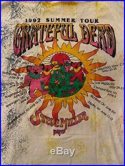 Vintage Grateful Dead 1992 Summer Tour with Steve Miller T Shirt XL