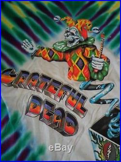 Vintage Grateful Dead 1993 Jack in the box Not Fade Away Tie dye t-shirt L