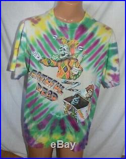 Vintage Grateful Dead 1993 Jack in the box Not Fade Away Tie dye t shirt XL