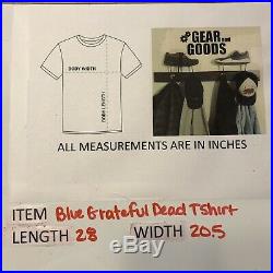 Vintage Grateful Dead 1993 Parachuting Bears L T Shirt Liquid Blue Greg Genrich