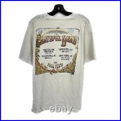 Vintage Grateful Dead 1994 Fall Tour Skull White T-shirt Size XL