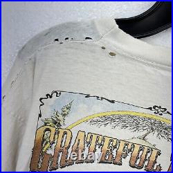 Vintage Grateful Dead 1994 Fall Tour Skull White T-shirt Size XL