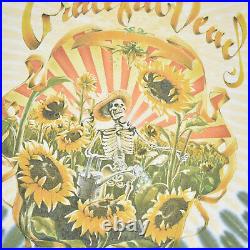 Vintage Grateful Dead 1994 Sunflower Rock Band Concert Tour Tie Dye Tee Shirt XL