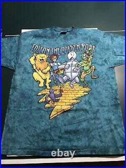 Vintage Grateful Dead 1994 Tour Wizard Of Oz Shirt Liquid Blue Deadstock New