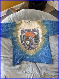Vintage Grateful Dead 1994 XXL Fall Tour T-shirt-Tye Dye-Liquid Blue tag! RARE