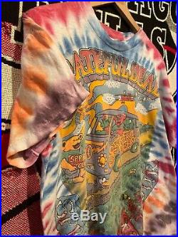 Vintage Grateful Dead 1995 Spring Tour Rare Bootleg Tie Dye Shirt Size Medium