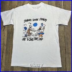 Vintage Grateful Dead 1995 Summer Tour Shirt Calvin & Hobbes Men's XL White