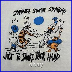 Vintage Grateful Dead 1995 Summer Tour Shirt Calvin & Hobbes Men's XL White