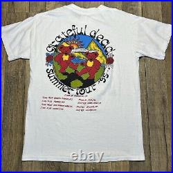 Vintage Grateful Dead 1995 Summer Tour Shirt Calvin & Hobbes Men's XL White